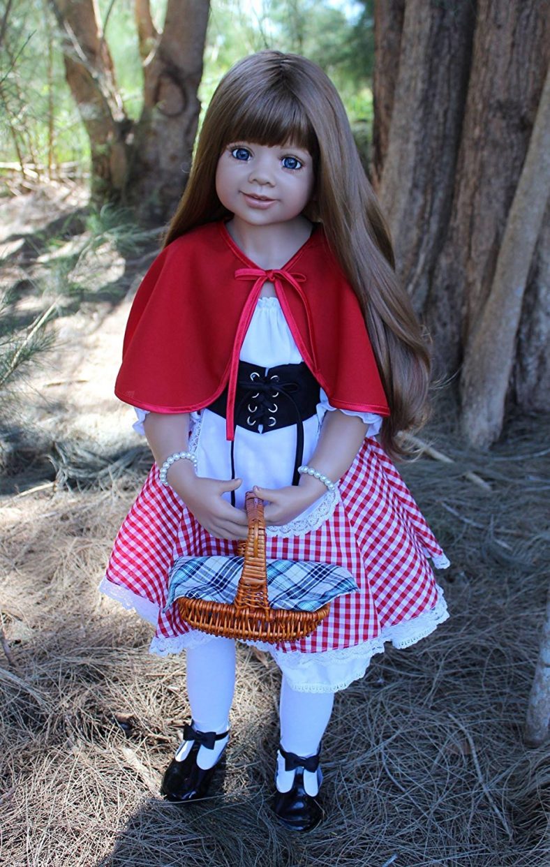 Dolls-Little Red Riding Hood-Lt Brown With Blue Eyes By Monika Levenig ...