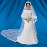 The Ashton-Drake Galleries Meghan Markle Porcelain Bride Collector Doll with Swarovski Tiara